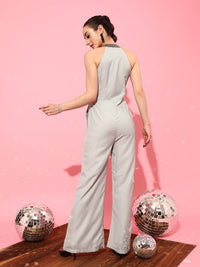 STREET 9 Women Grey Solid Jumpsuit
