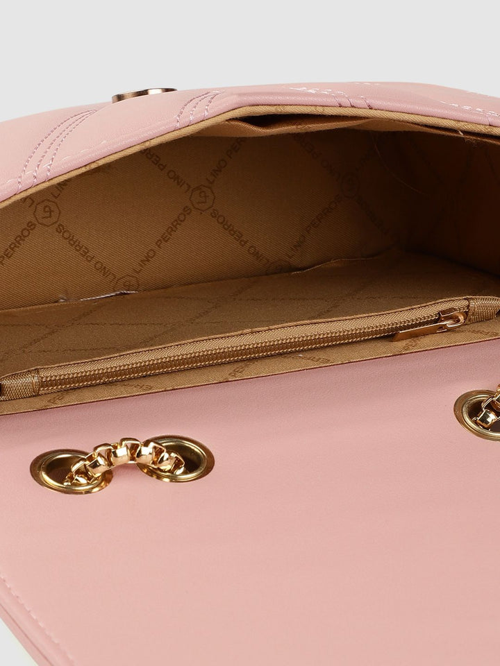 Lino Perros Pink Quilted Shoulder Bag