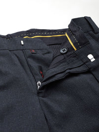 Raymond Men Checked Slim Fit Formal Trousers