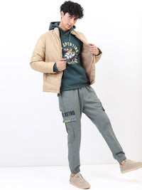 HIGHLANDER Men Beige Padded Jacket