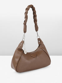 DressBerry Textured Structured Hobo Bag