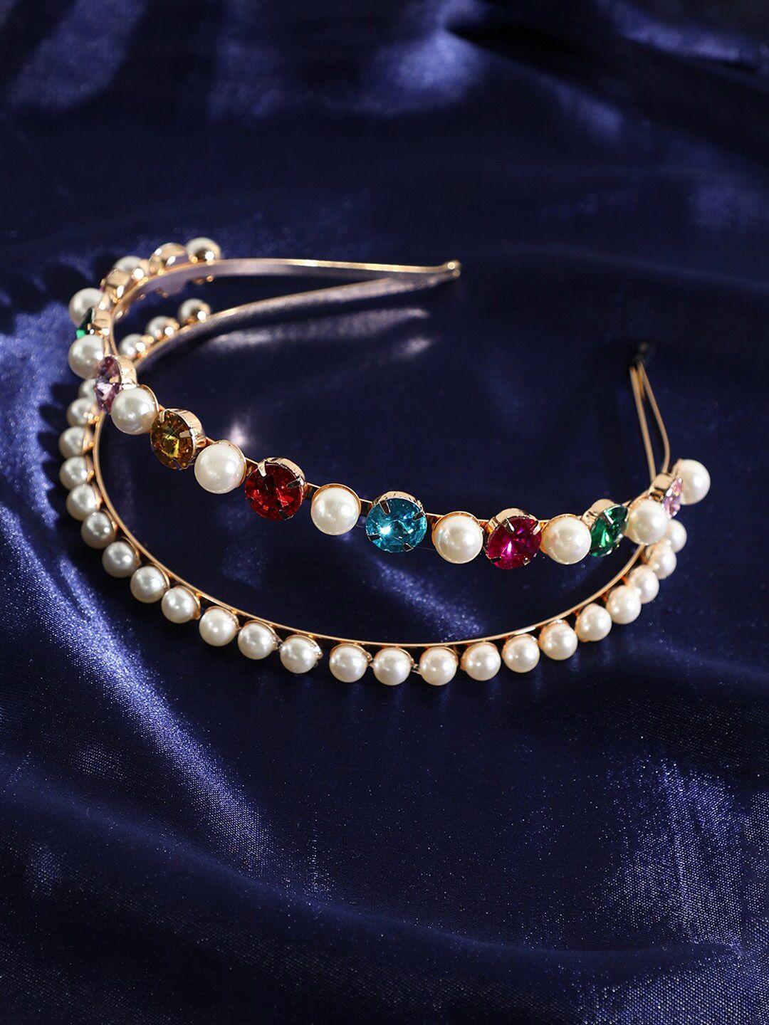 SOHI Beads & Stones Embellished Hairband