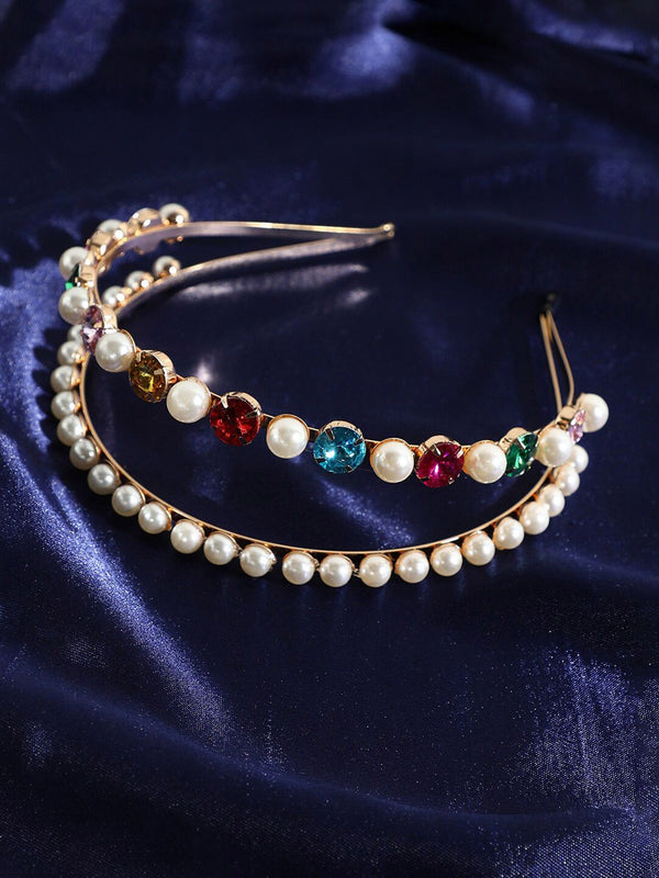 SOHI Beads & Stones Embellished Hairband