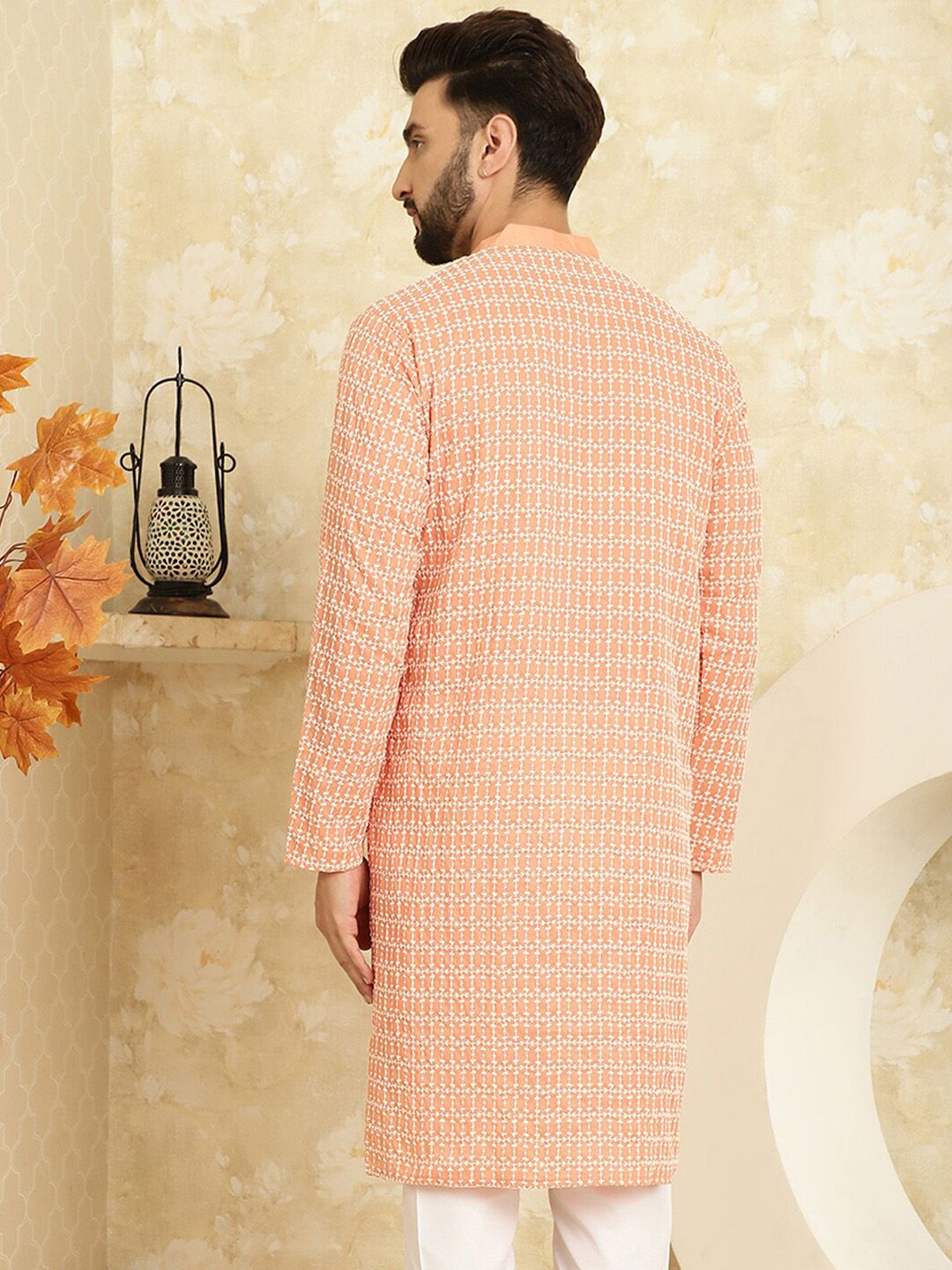 SOJANYA Ethnic Motifs Embroidered Pure Cotton Regular Kurta