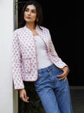 Jaket Quilted Bunga Wanita House of Chikankari