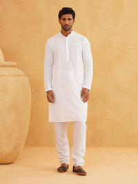 SOJANYA Ethnic Motifs Embroidered Pure Cotton Kurta