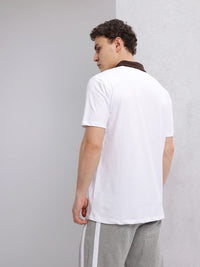 HRX by Hrithik Roshan Typography Print Polo Collar Lifestyle T-shirt with Contrast Collar