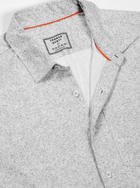 Thomas Scott Men Classic Slim Fit Spread Collar Abstract Printed Cotton Knitted Shirt