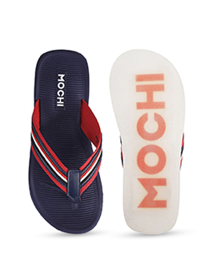 Mochi Men Blue & Red Thong Flip-Flops