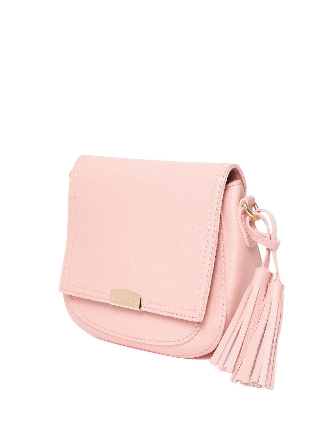 Lino Perros Pink Solid Sling Bag
