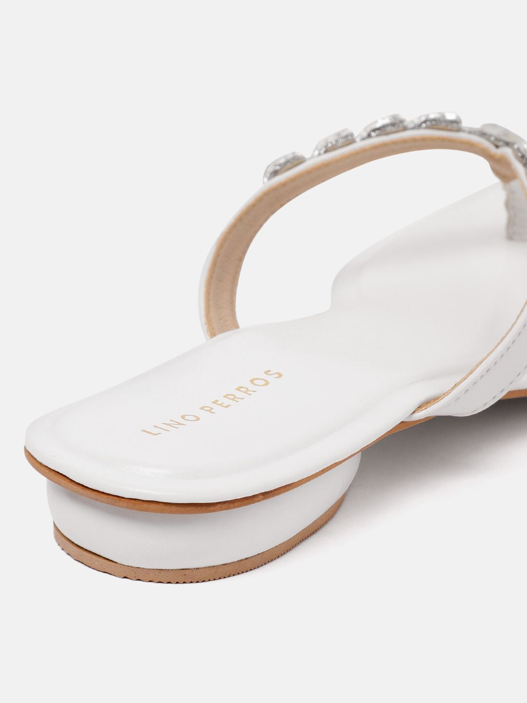 Lino Perros Women Embellished Open Toe Flats