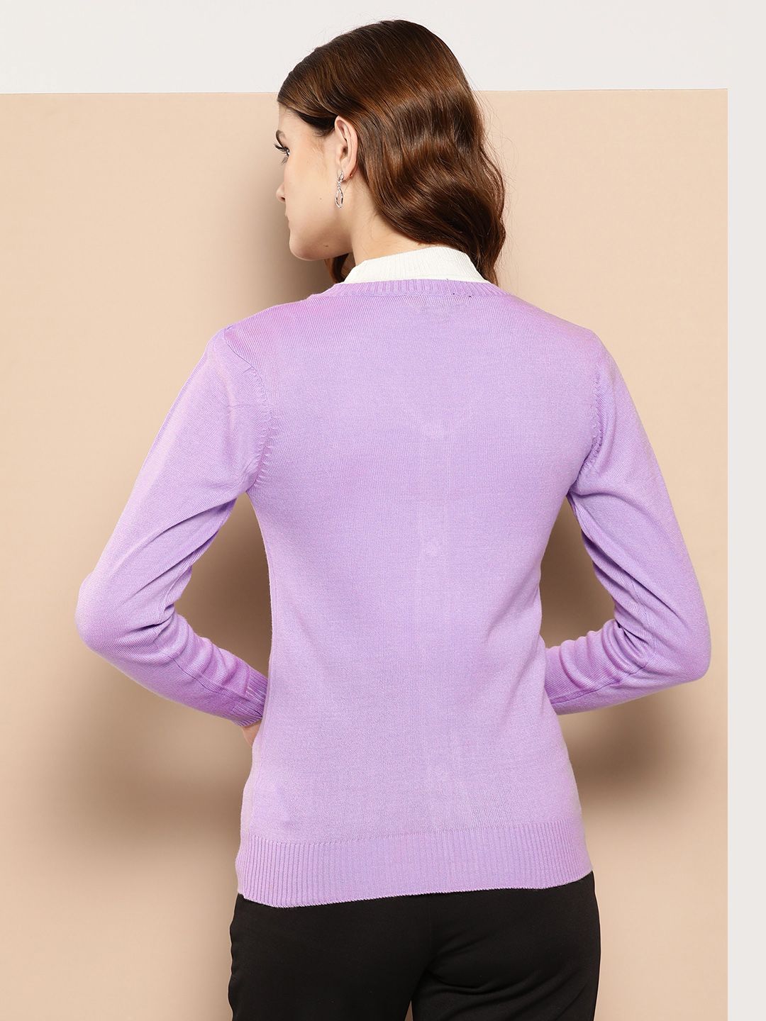her by invictus Pure Acrylic Solid Cardigan