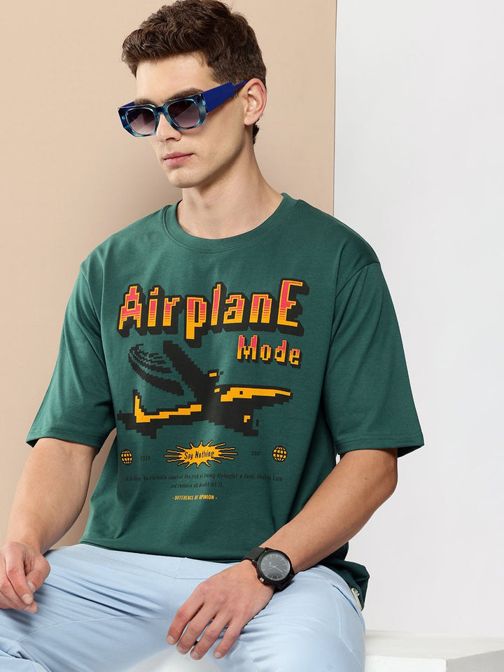 Difference of Opinion Men Graphic Printed Oversized T-shirt