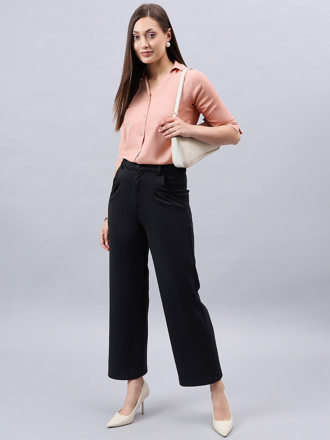 Style Quotient Spread Collar Smart Formal Shirt