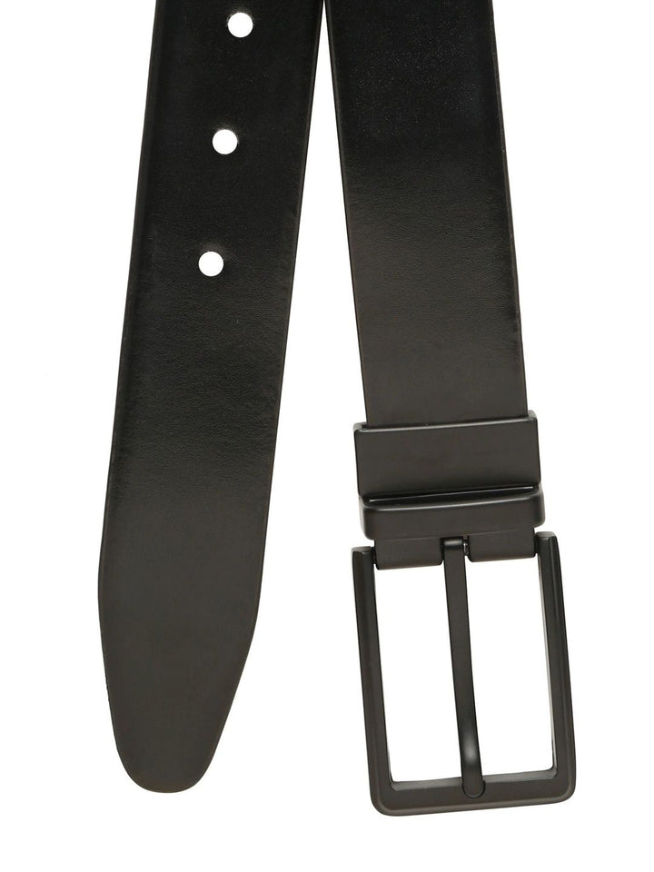Teakwood Leathers Men Textured Leather Reversible Belt