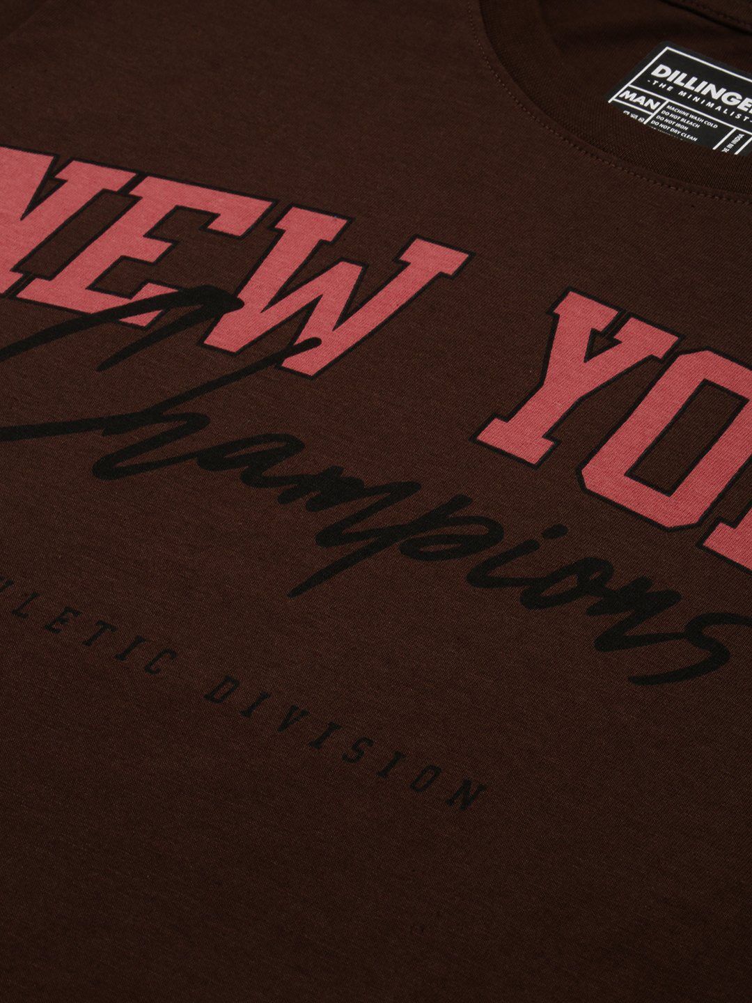 DILLINGER Typography Printed Cotton T-shirt