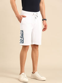 Being Human Men Pure Cotton Brand Logo Printed Regular Shorts