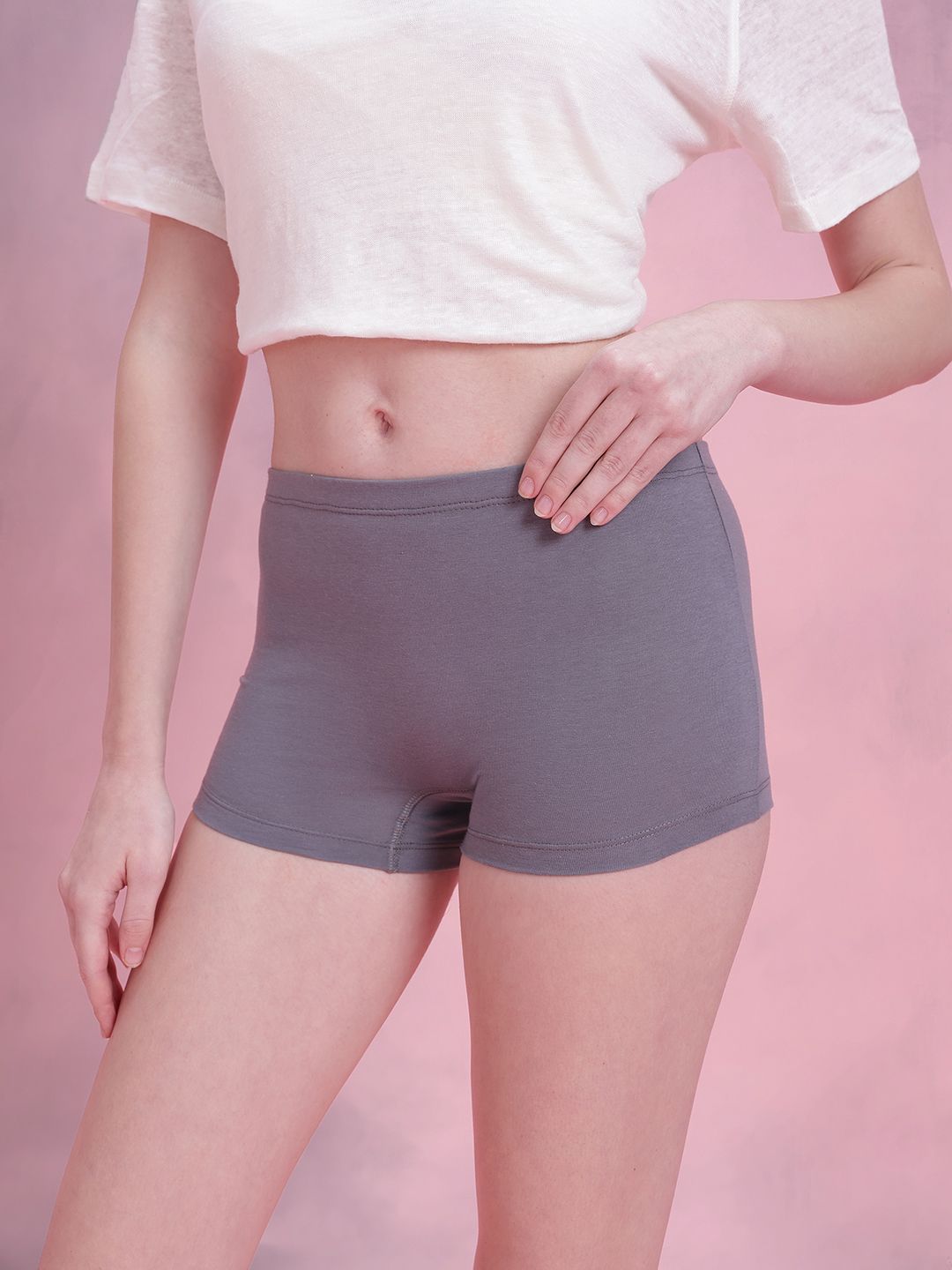 DressBerry Pack of 3 Solid Boy Shorts DRM-DB-PAN03C-TBC