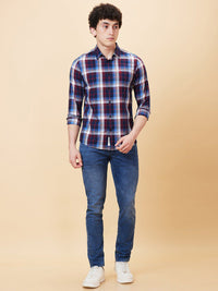 Being Human Slim Fit Tartan Checks Casual Shirt