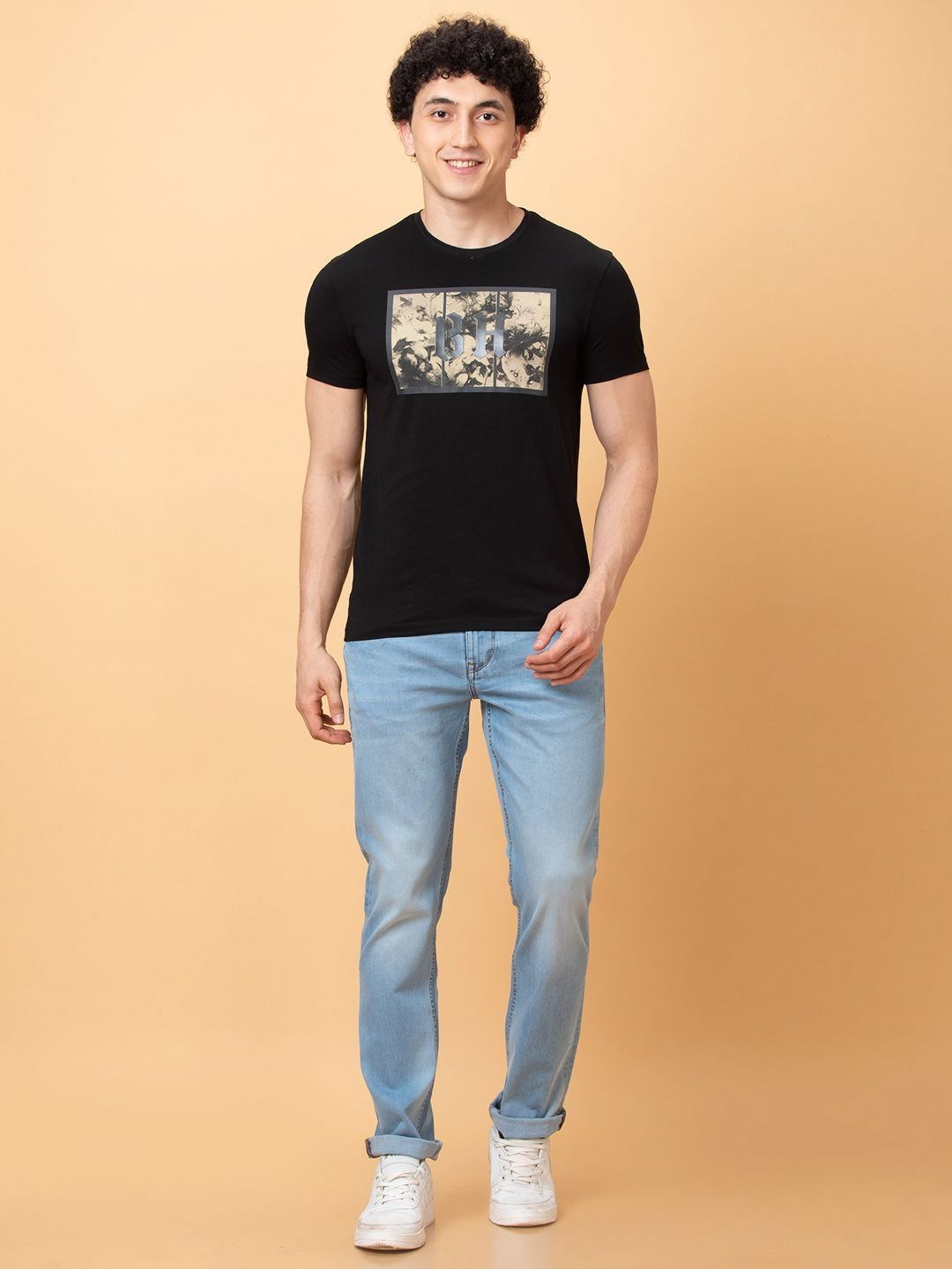 Being Human Men Printed Pockets T-shirt