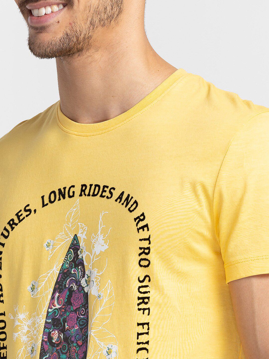 Being Human Graphic Printed Round Neck Cotton T-shirt