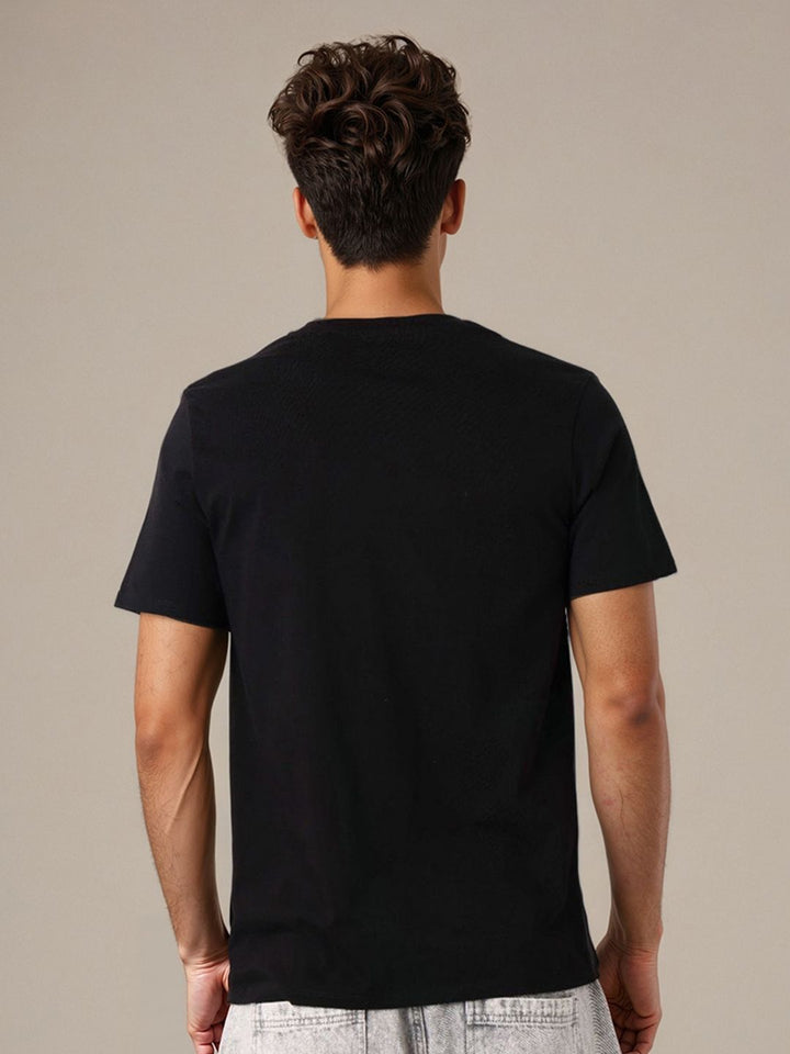The Indian Garage Co Men Flash Graphic Printed Round Neck Cotton Slim Fit T-shirt