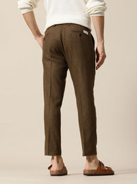 Mr Bowerbird Men Solid Tailored Pleated Trousers