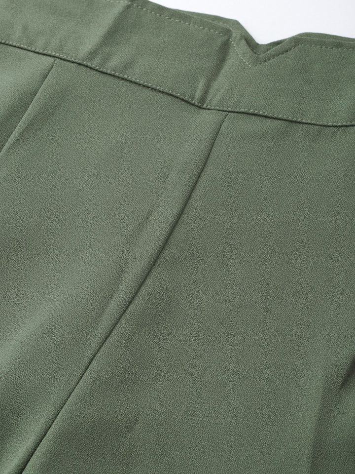 SASSAFRAS Women Olive Green  Trousers