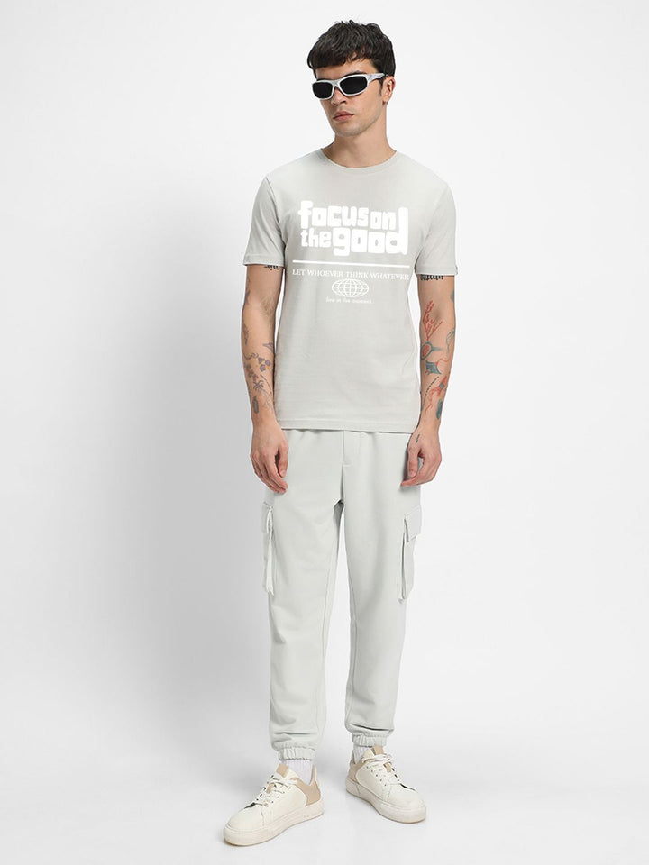 Bewakoof Men Typography Printed Pure Cotton T-shirt