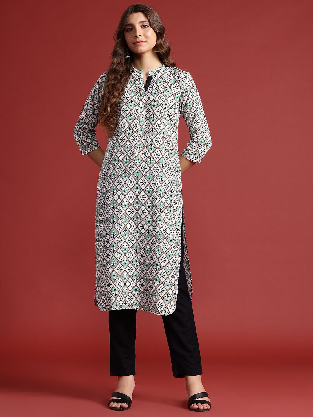 Anouk Women Ethnic Motifs Printed Kurta
