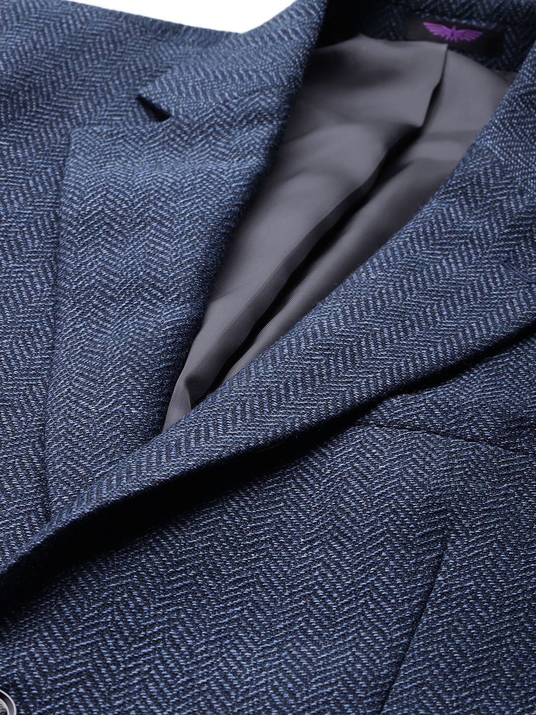 Park Avenue Self-Design Single-Breasted Semiformal Blazer