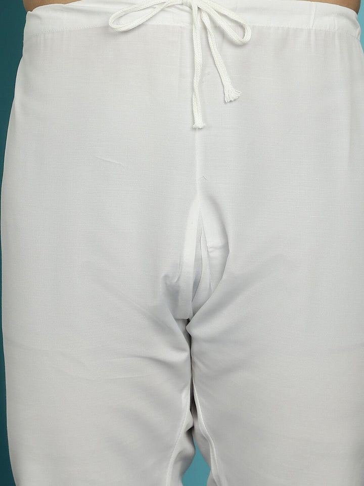 SOJANYA Ethnic Motif Woven Design Regular Kurta With Churidar