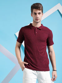 The Indian Garage Co Polo Collar Acrylic Pullover Sweater