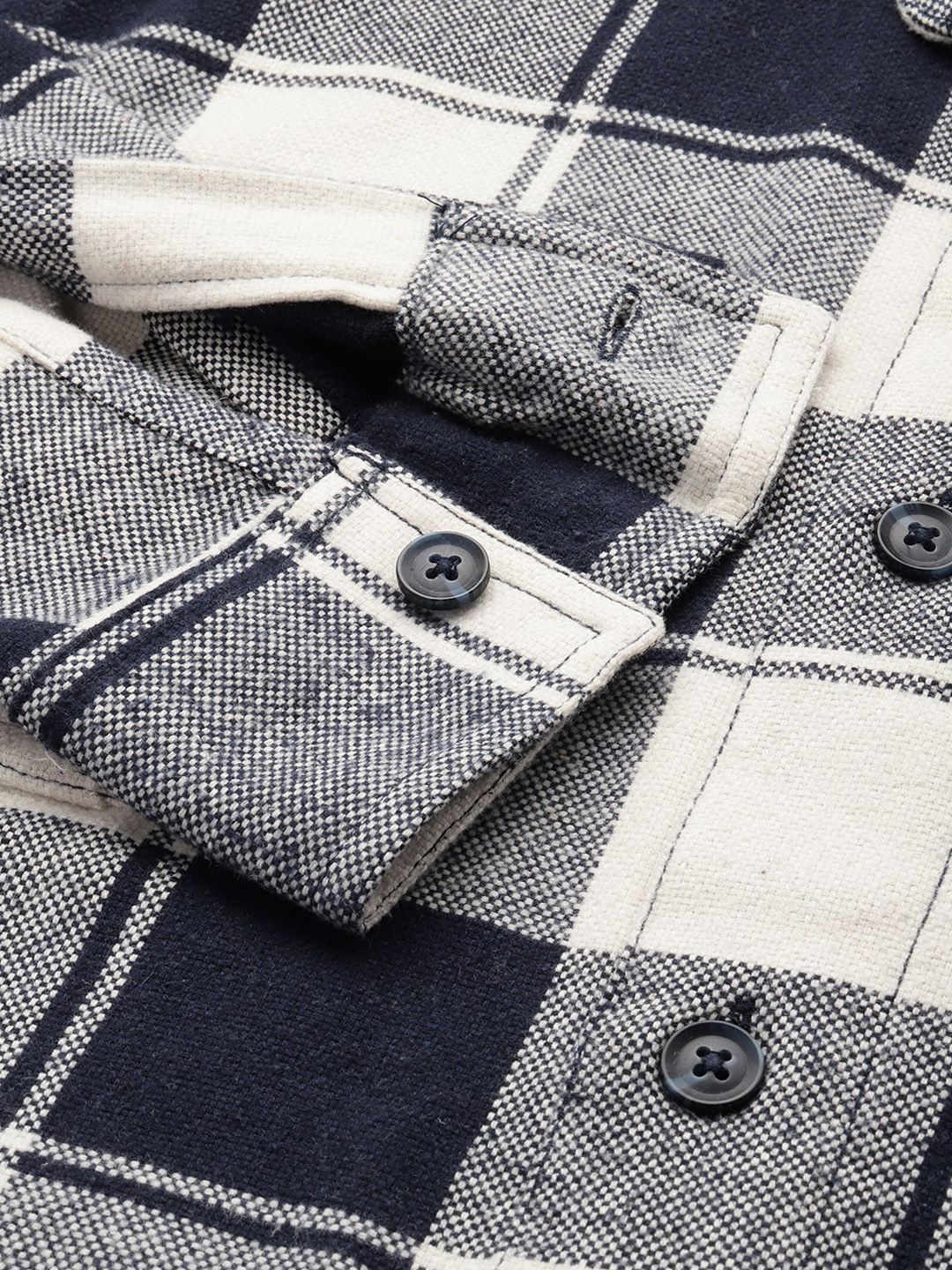 The Indian Garage Co Checked Pure Cotton Casual Shirt