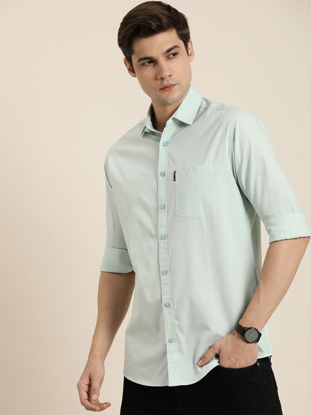 DILLINGER Men Opaque Regular Fit Casual Shirt
