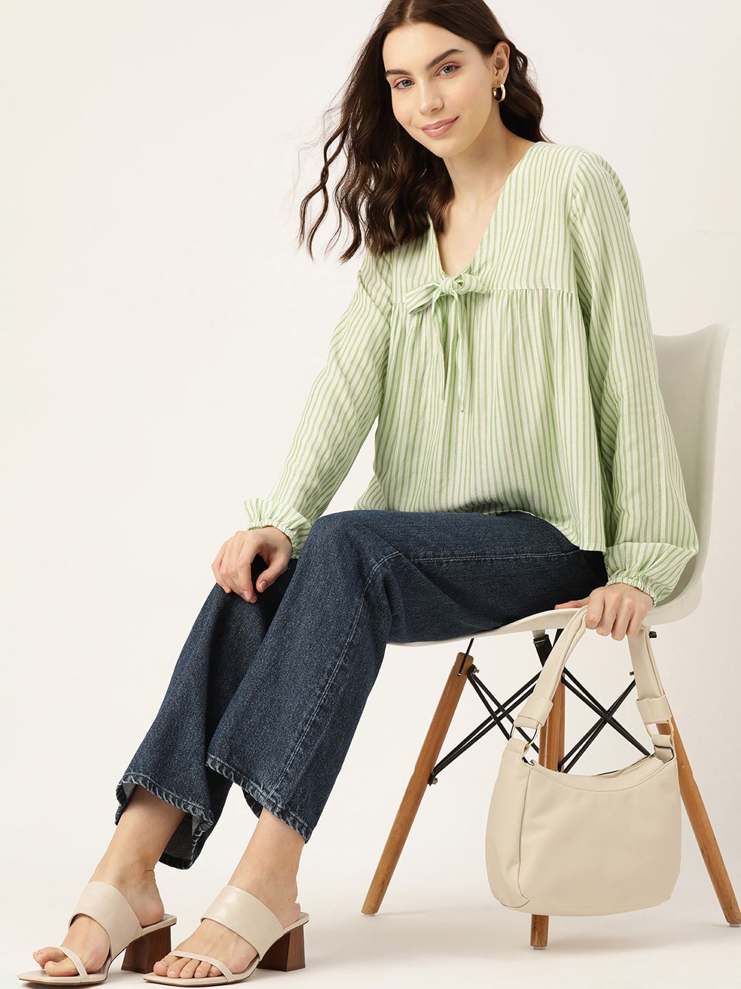Dressberry berjalur leher tali leher