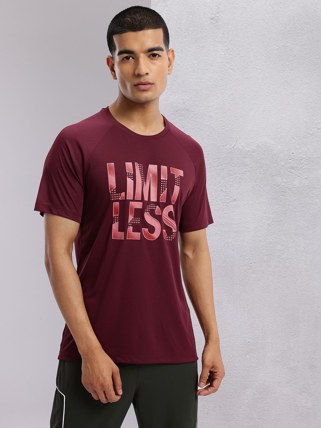 HRX by Hrithik Roshan Typography Printed Rapid-Dry Training T-shirt