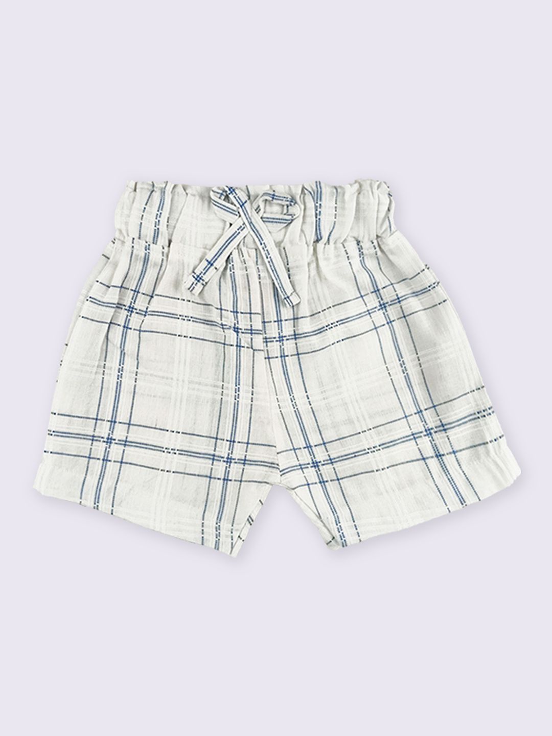 Moms Love Infant Girls Cotton Checked Top with Shorts