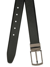 Teakwood Leathers Men Textured Leather Reversible Formal Belt