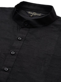 SOJANYA Men Black Kurta with Churidar