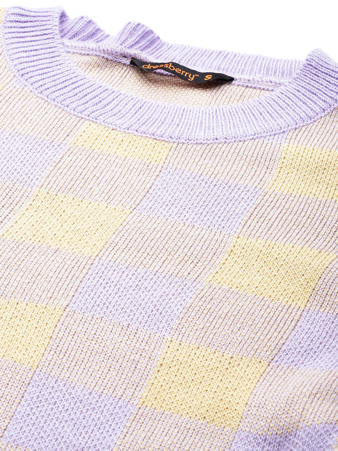 DressBerry Checked Acrylic Winter Co-Ords