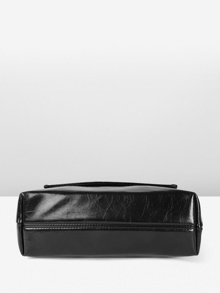 DressBerry Textured Structured Shoulder Bag