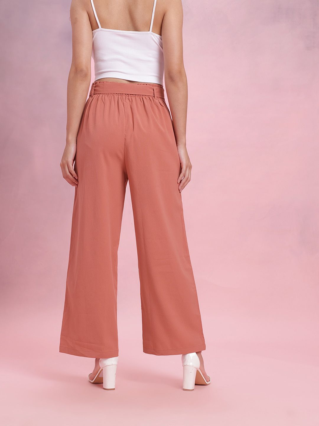 DressBerry Women Belted Trousers