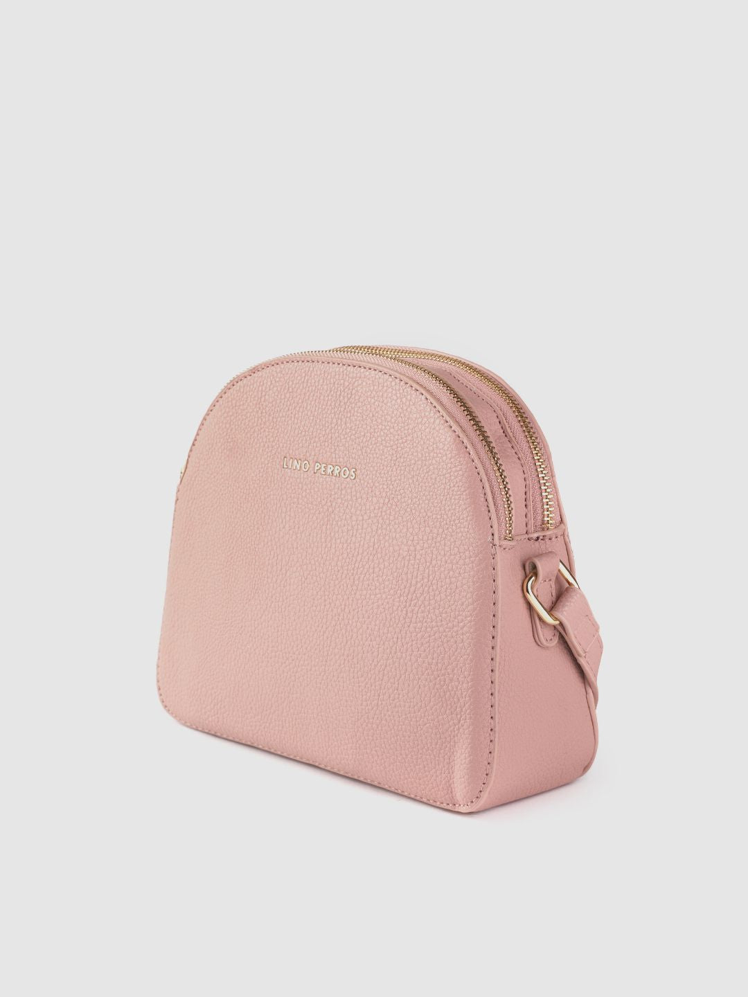 Beg sling pepejal merah jambu lino Perros