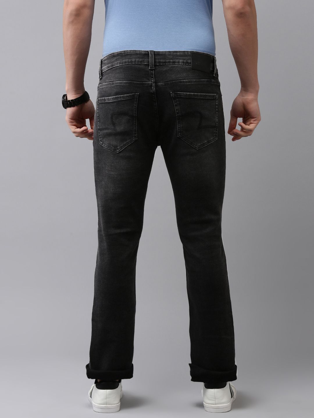 SPYKAR Men Bootcut Light Fade Stretchable Jeans