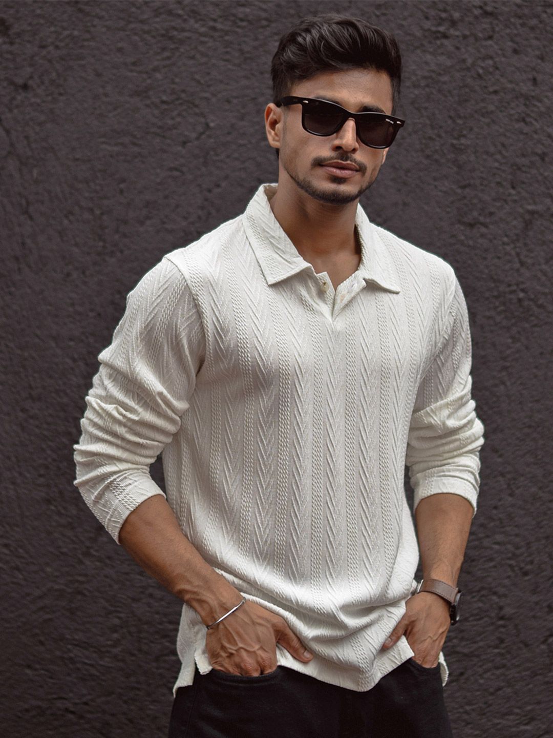 Powerlook Men Polo Collar T-shirt