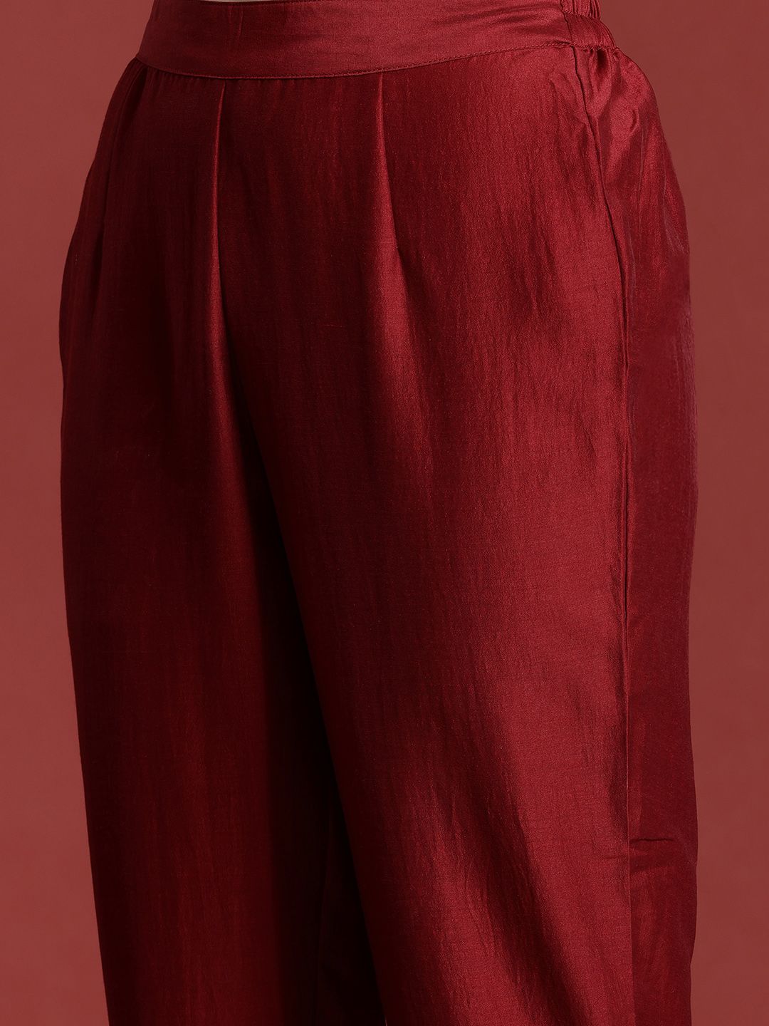 Anouk Mukaish Detailed Kurta with Trousers & Dupatta