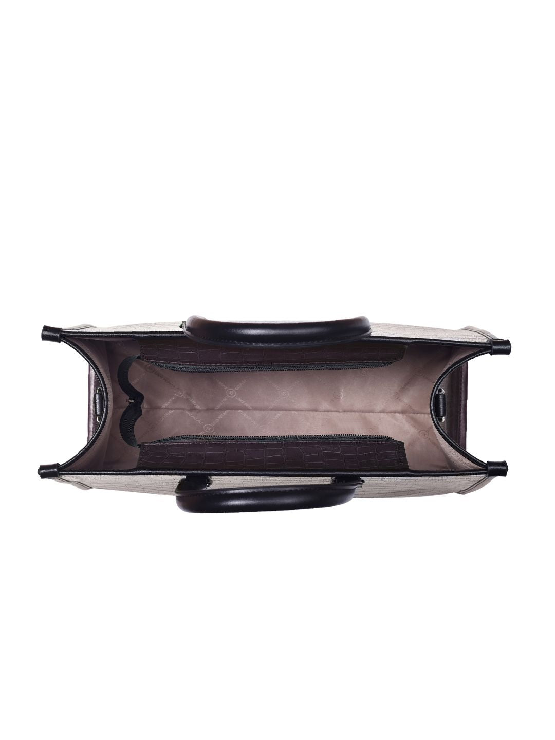 Lino Perros Croc Textured Structured Handheld Bag