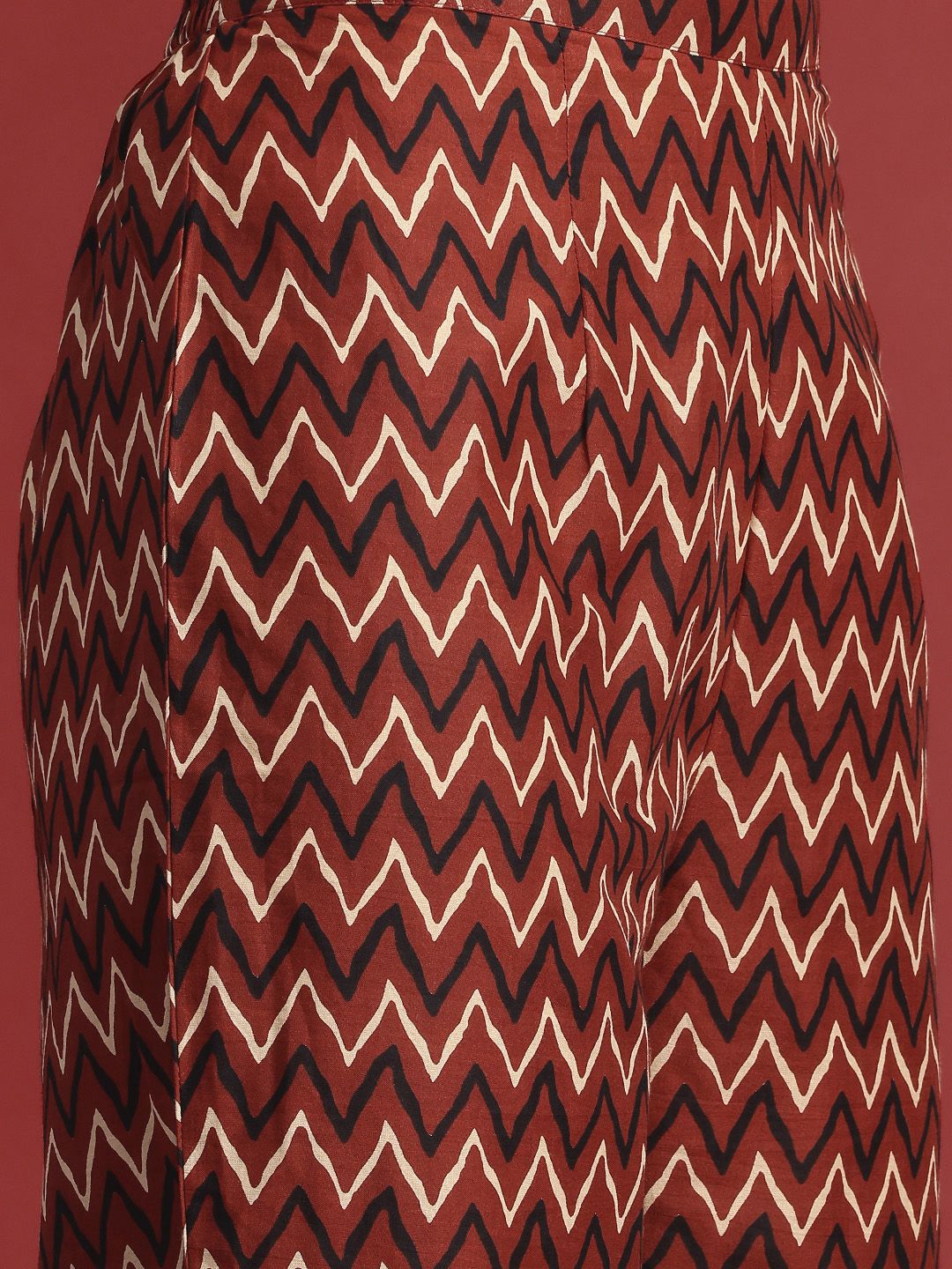Indo Era Ethnic Motifs Printed Pure Cotton Kurta With Trousers & Dupatta