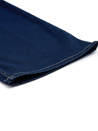AND Women Wide Leg Light Fade Stretchable Mid-Rise Jeans